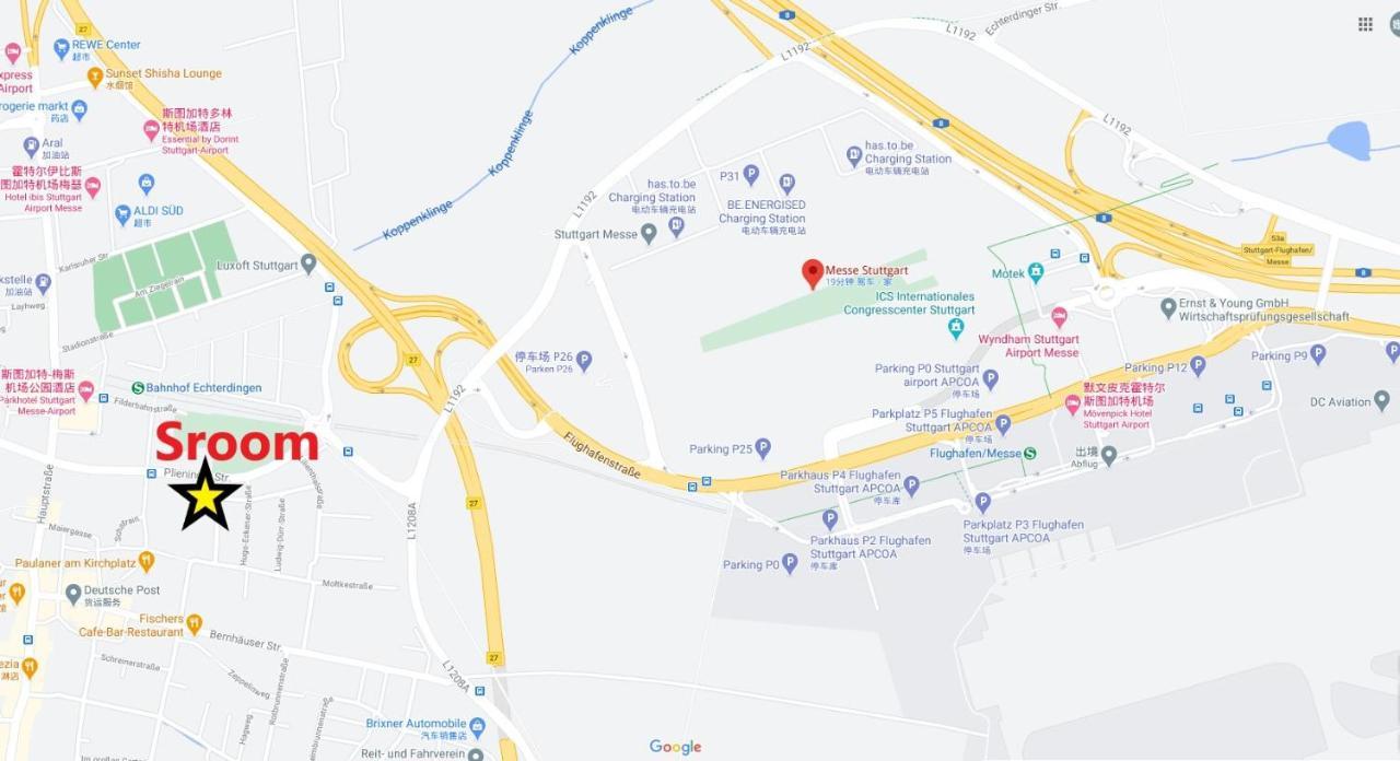 Sroom Stuttgart Flughafen Messe Leinfelden-Echterdingen Exteriör bild